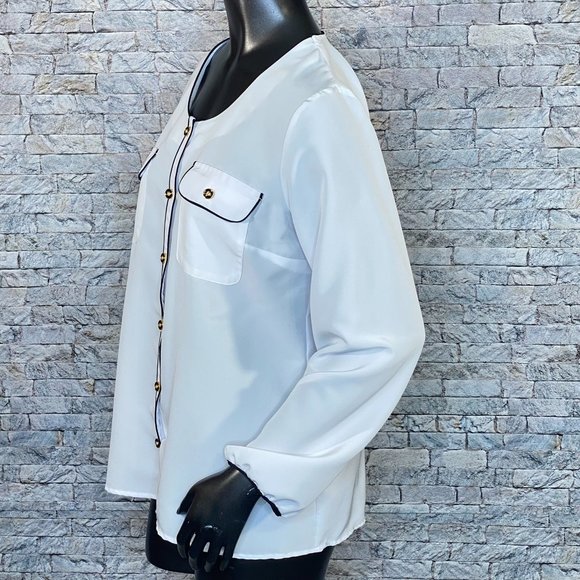 Notations Business Blouse - Picture 3 of 7